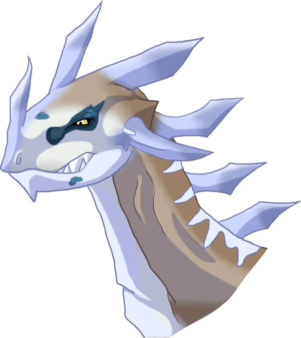 Frostspike Raptor Dragon Color